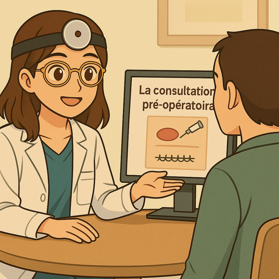 Dr Marie Monière ORL Préparation à la consultation de dermatochirurgie ORL 1