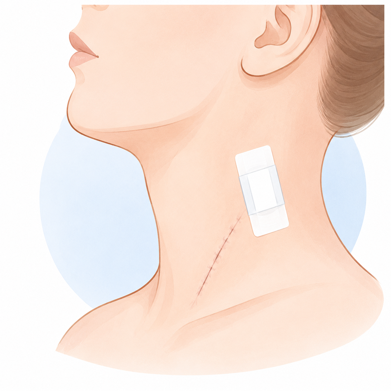 Adénectomie cervicale prélèvement ganglion cou