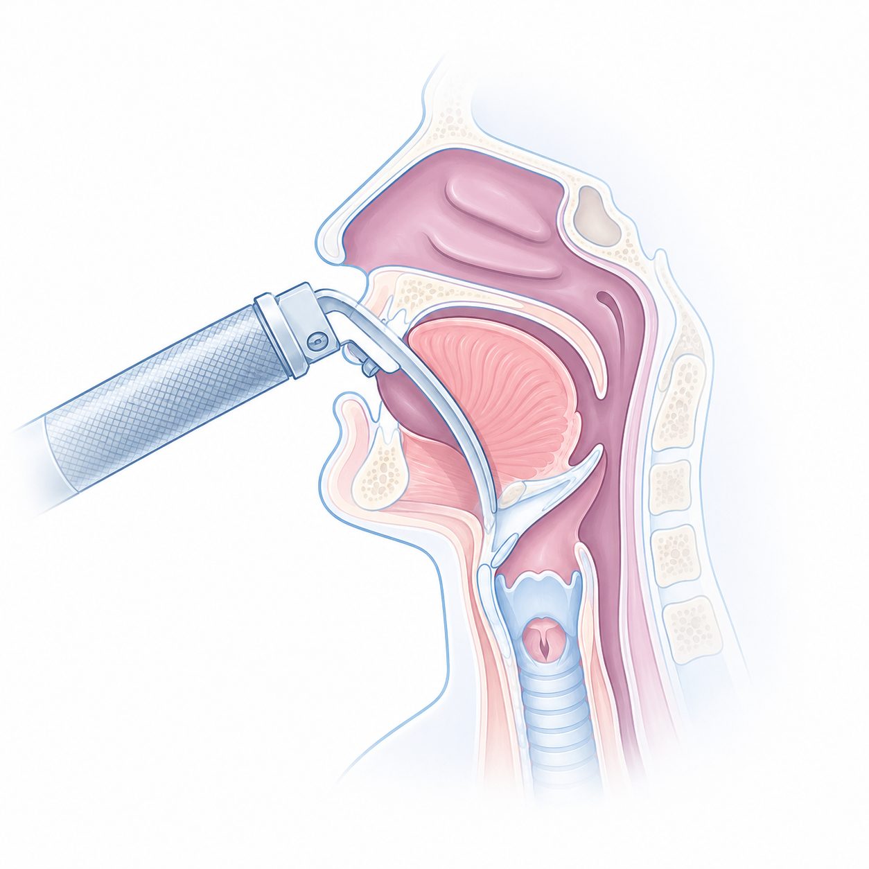 chirurgie orl laryngoscopie directe en suspension examen du larynx 9