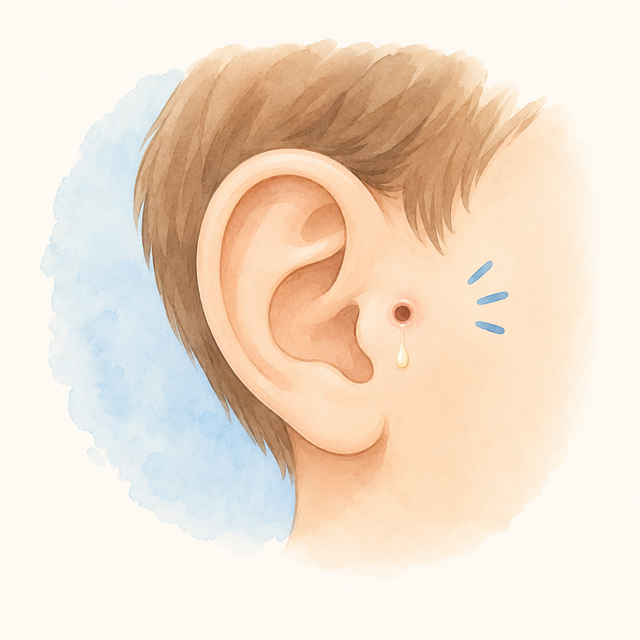 chirurgie pediatrique Fistule préhélicéenne chez l’enfant 1